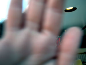 Hand, denoting no entry