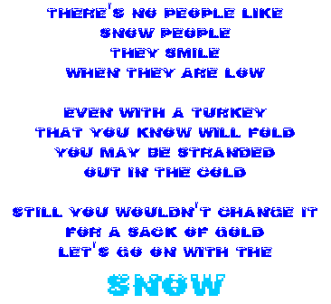 Snowfolk lyrics