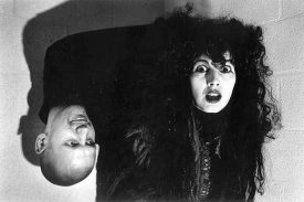 Graphic showing Lene and Les Chappell