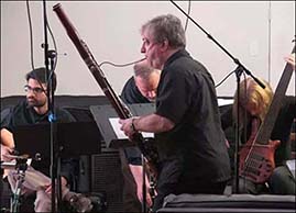 Johnny Reinhard playing bassoon
