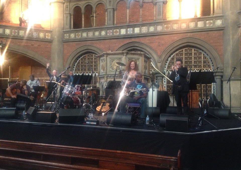 Sound check at The Union Chapel, London, 18th September 2014