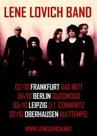 Poster showing the band's German tour dates,, October 2017