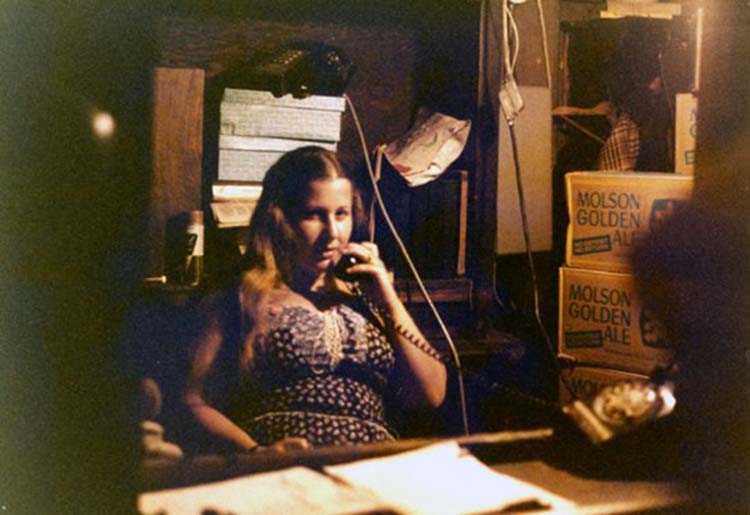 Lisa Kristal working the club phones for Dad